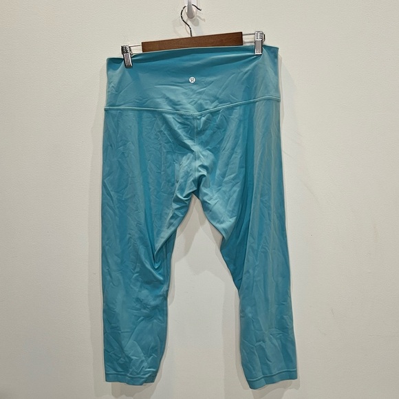 Lululemon Align High-Rise Crop Leggings Women’s Size 14 Light Blue - Picture 2 of 4